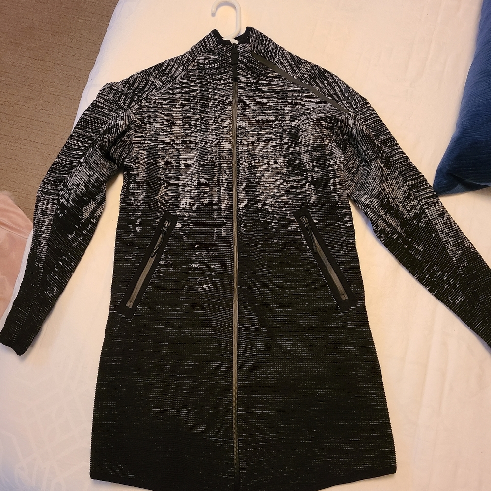 Adidas Womens Black Zne Pulse Knit Coverup Jacket